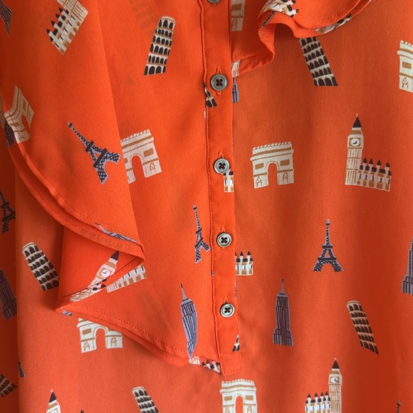 Anthro Maeve European Travel Ruffle Tank - Picture 4 of 14